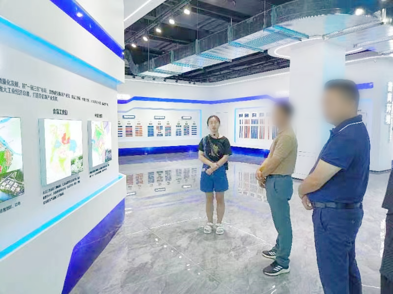 細分行業龍頭企業！光源顯示材料投資選址項目方考察四川某地方政府