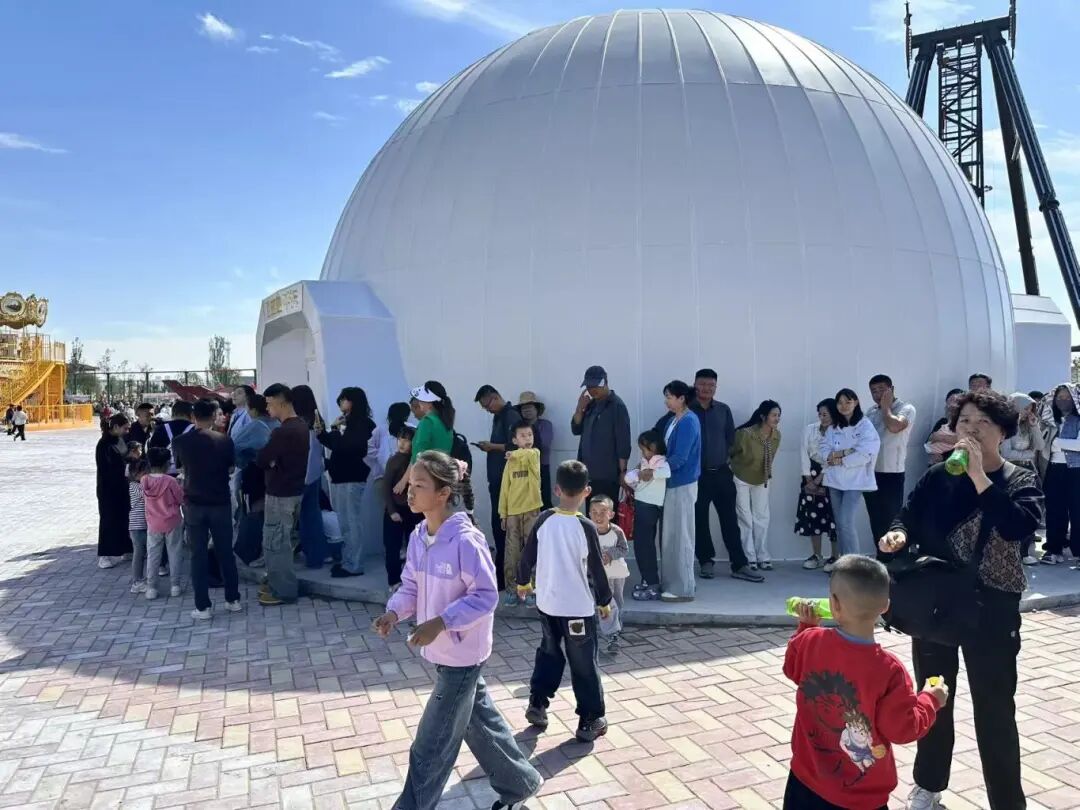  火爆！僅2個月！由上海東方龍商務集團精準推介的全國布點全自投景區球幕影院布局投資選址項目在甘肅武威涼州區試運營